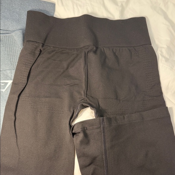 Vita Soft Flared Leggings in Black and Gray - Picture 4 of 7